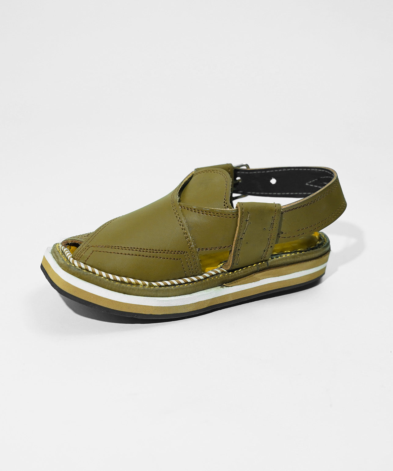 Kaptan Chappal Olive