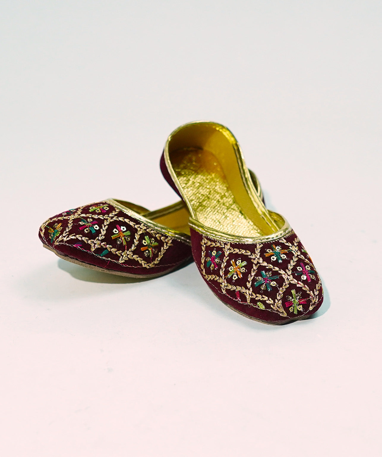 Sunehri Khussa - Maroon