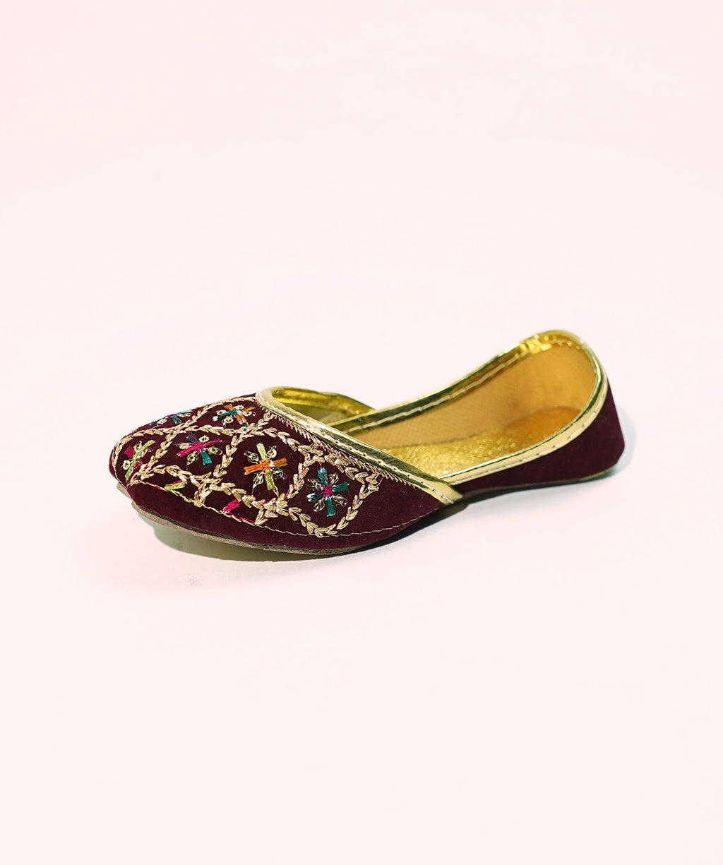 Sunehri Khussa - Maroon