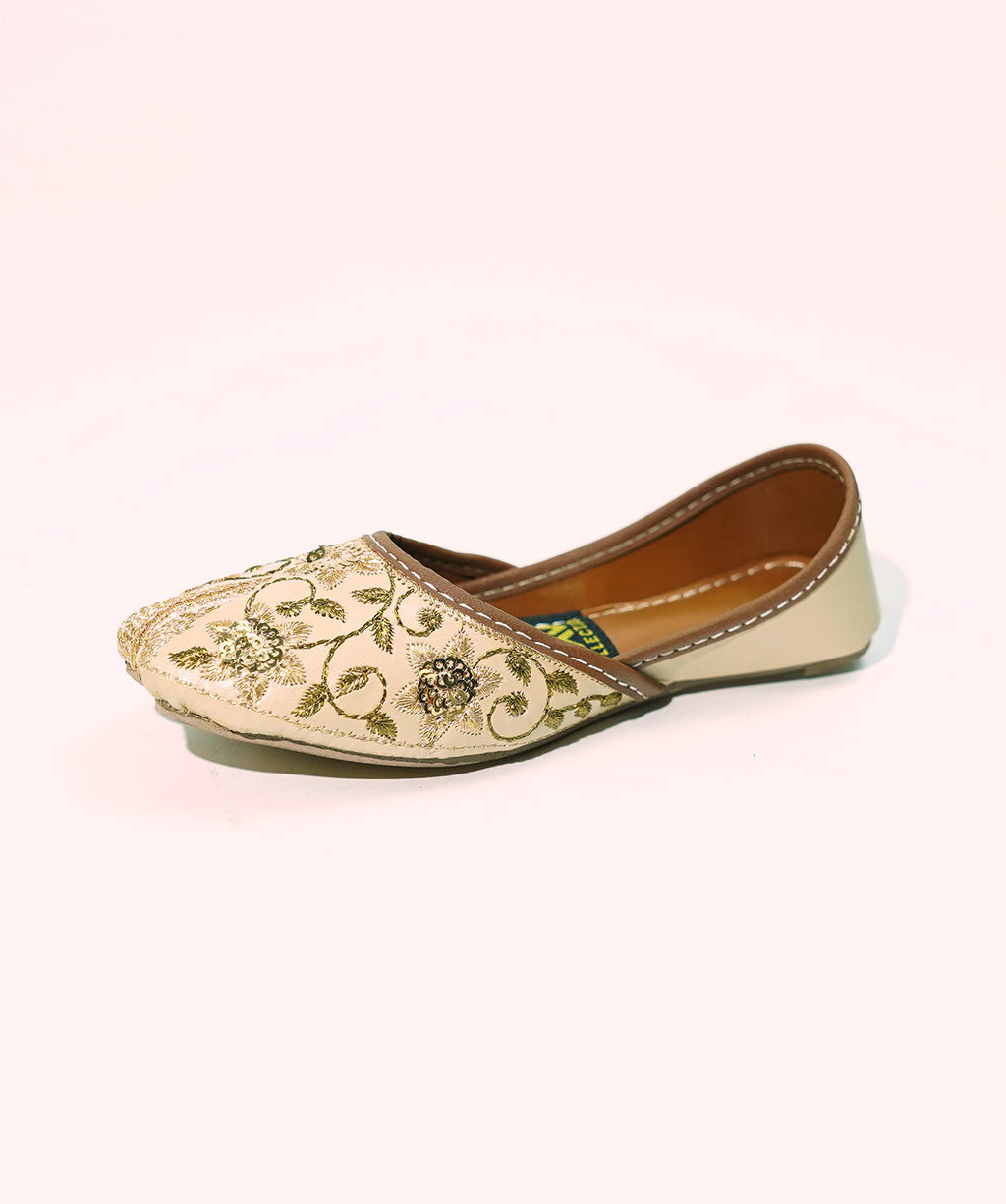 Sunehri Khussa Flower - Beige