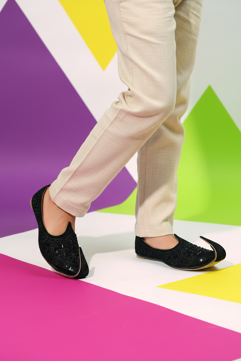 Flip Flops Black - Standing