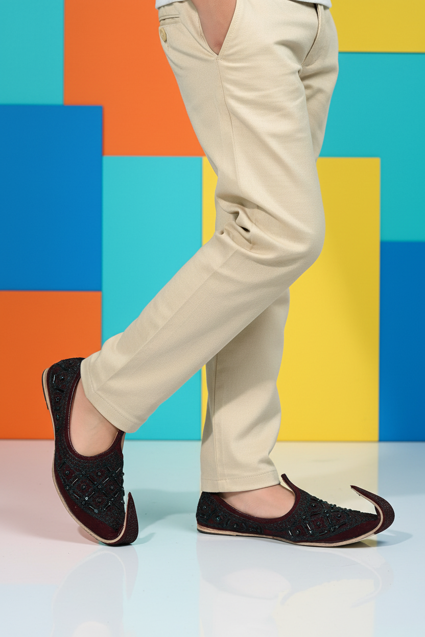Flip Flops Maroon - Standing